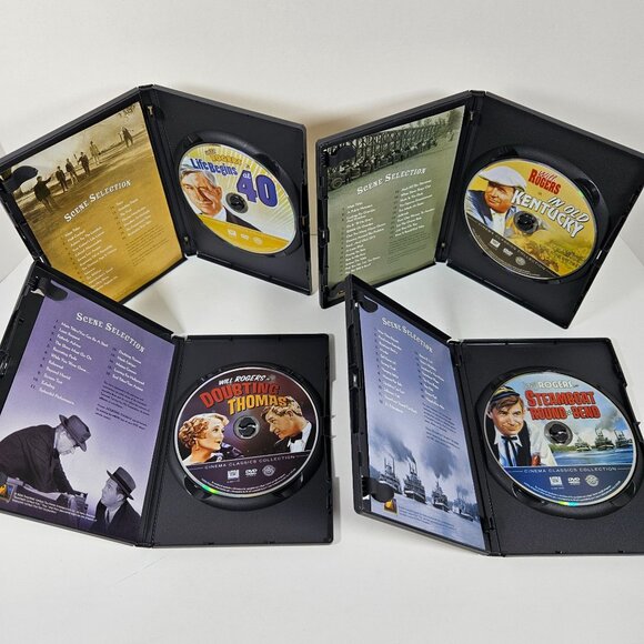 Will Rogers Collection Volume 1 DVD Set or 4 Cinema Classics Life Begins at 40 - Picture 6 of 6
